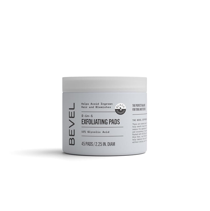 Bevel front packaging of toner pads showing brand and count for easy identification and convenience