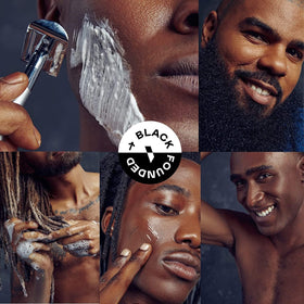 Bevel label ingredients list highlighting tea tree, jojoba, and castor oils