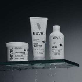 Bevel lightweight moisturizer pump in use delivering non-greasy hydration