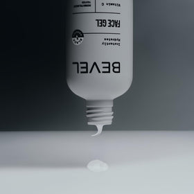 Bevel pump dispensing gel texture for quick absorption benefit