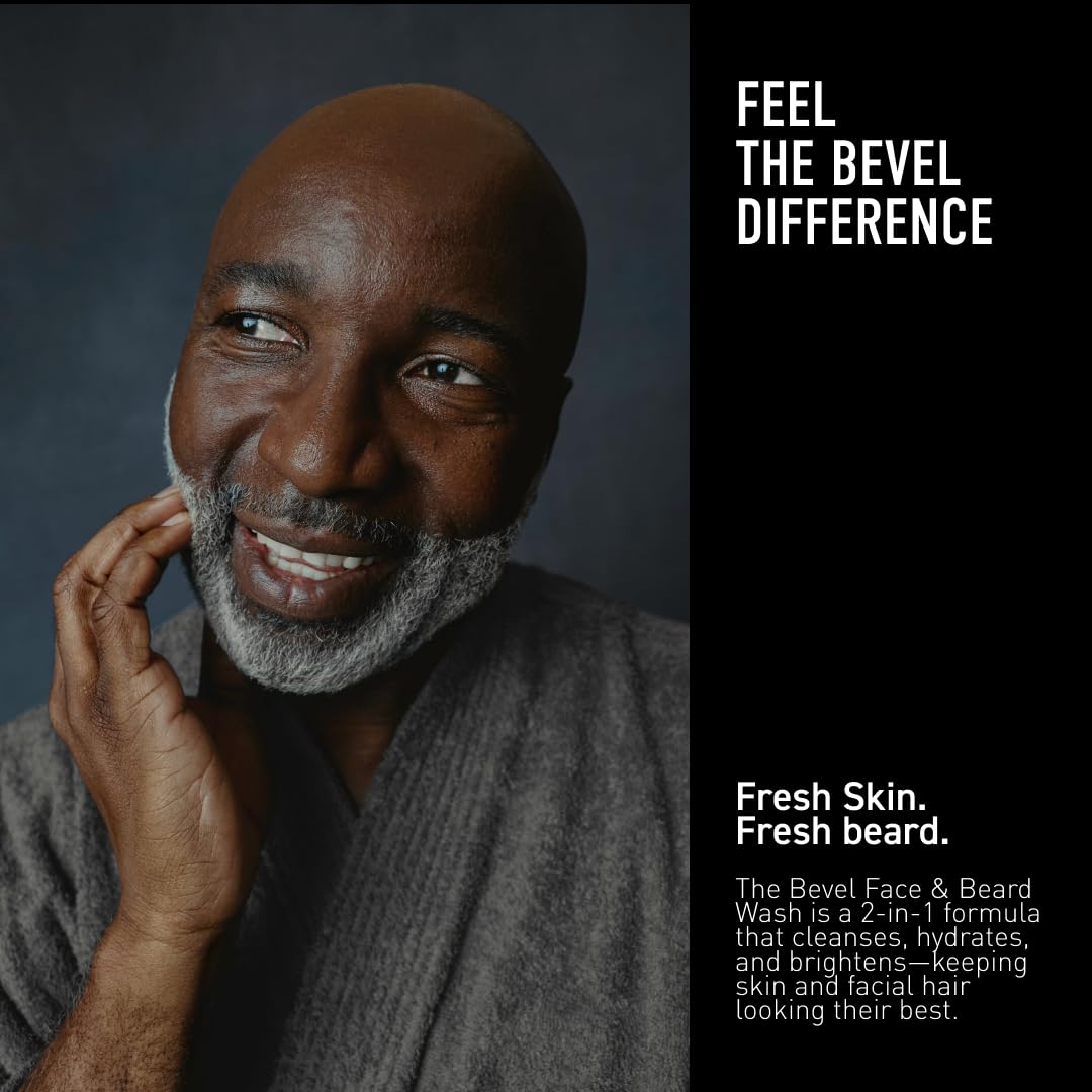 Bevel ingredient panel close-up highlighting witch hazel and aloe