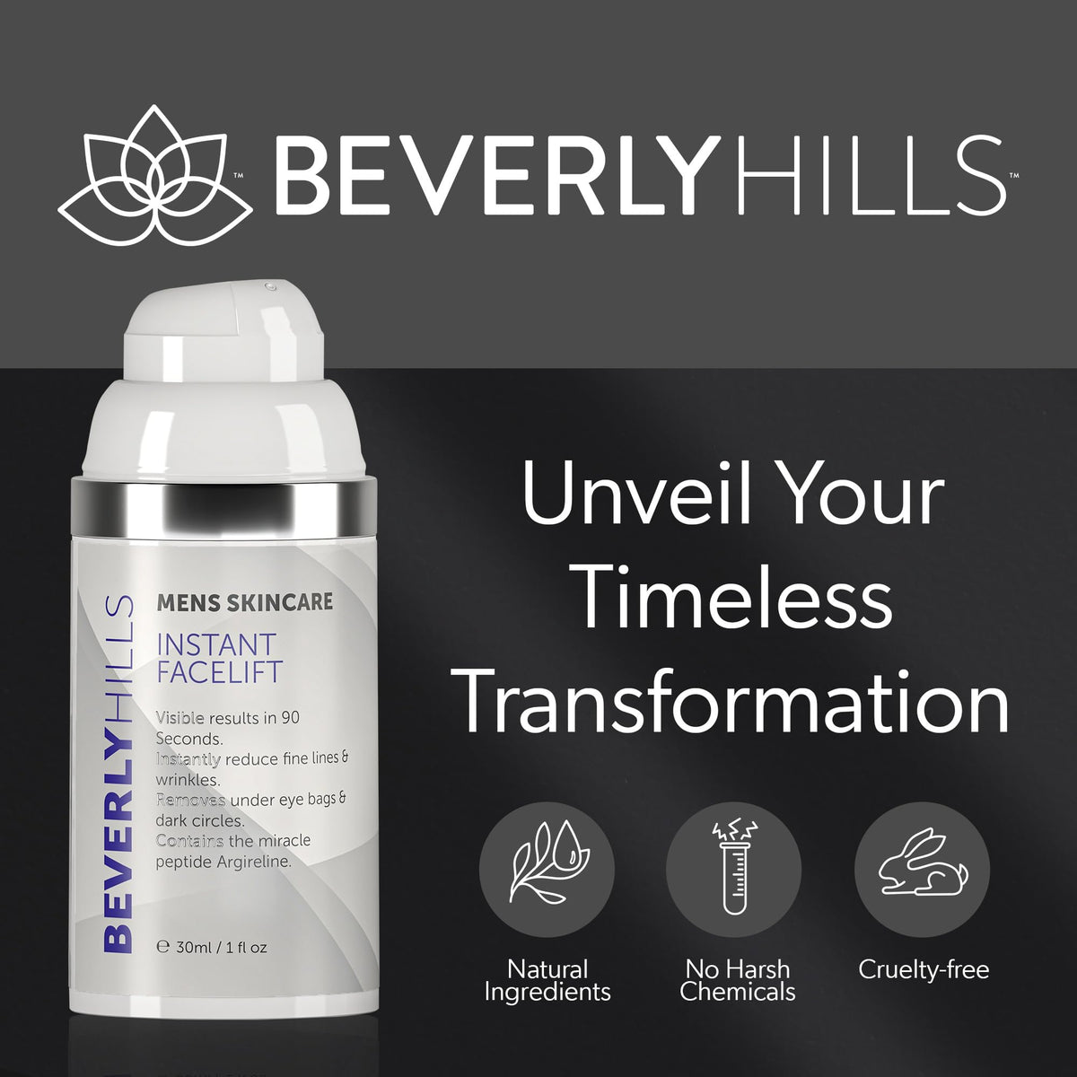 Beverly Hills in bathroom routine lifestyle image showing effortless grooming