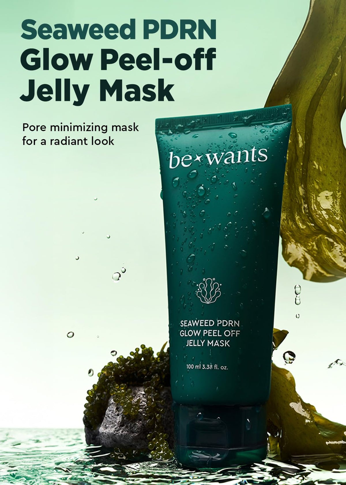 BE+WANTS jelly texture close-up showing smooth spreadability and even application benefit
