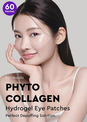 BE+WANTS single hydrogel patch close-up highlighting strong adhesion benefit