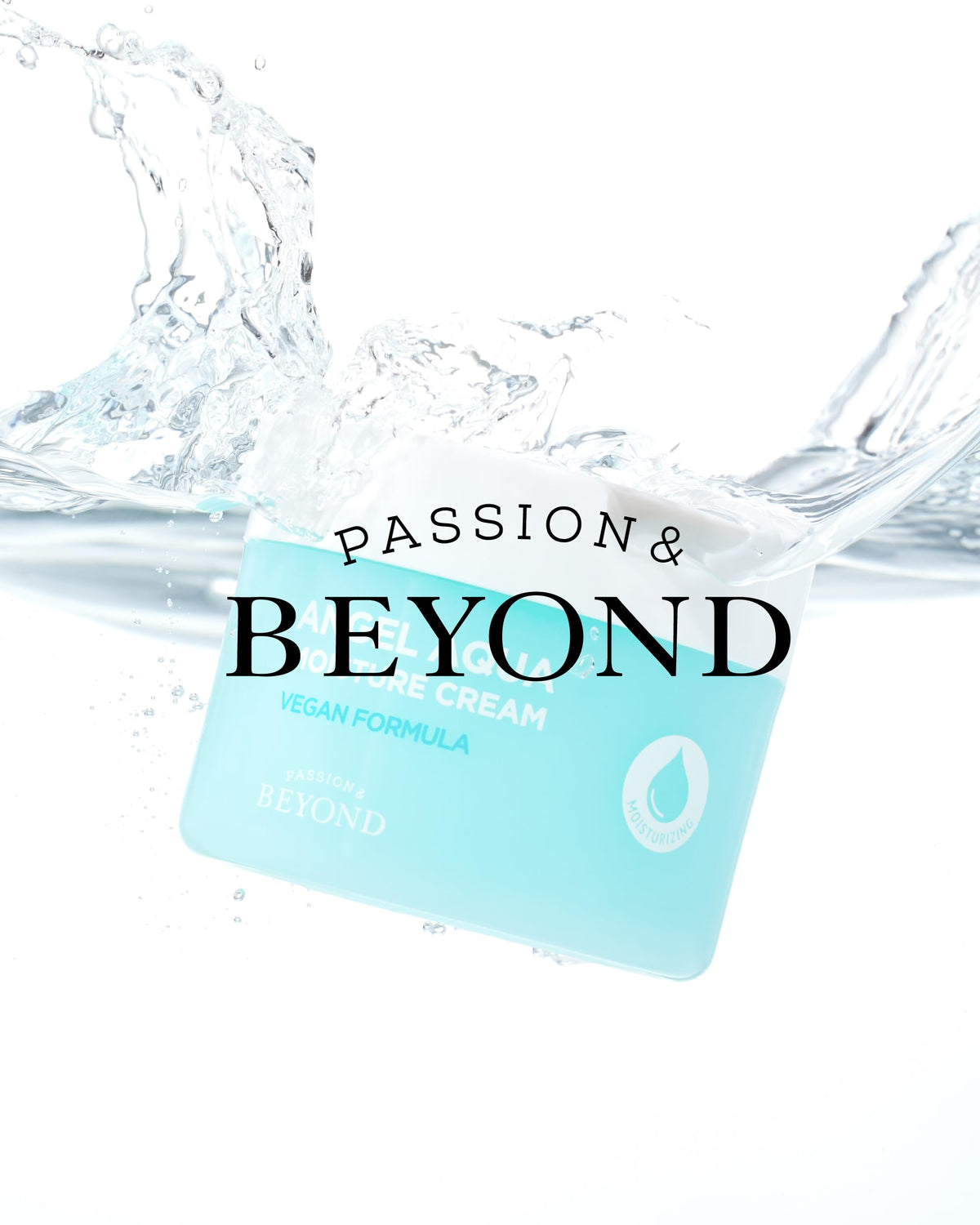 BEYOND jar on bathroom vanity in skincare routine lifestyle scene