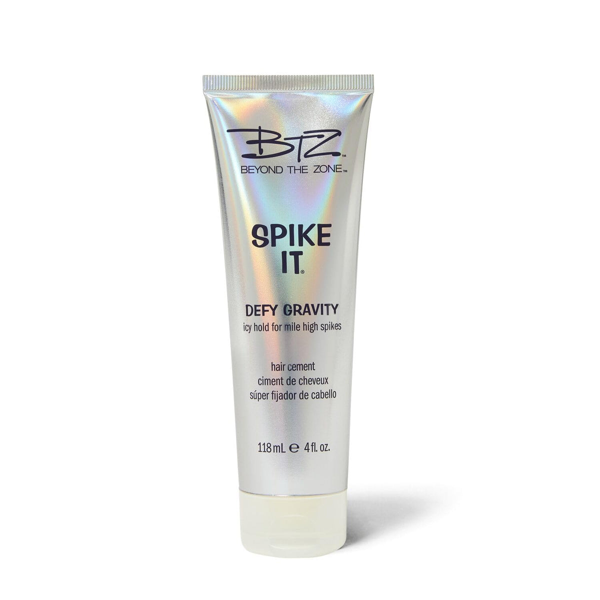 Beyond the Zone Spike It front packaging shows product and brand, clear strong-hold benefit