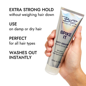 Beyond the Zone Spike It next to a 4 oz scale shows compact travel-friendly size