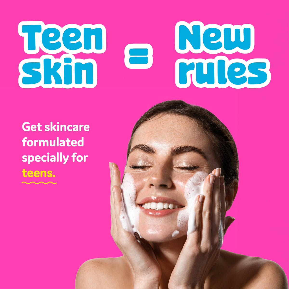 BeYoutiful face wash pump closeup showing gentle cleanser benefit