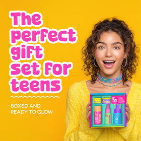 BeYoutiful mini tubes laid out travel-ready for sleepovers and bags