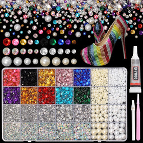Bezztito front packaging showing full 14000-piece kit and included tools, organized