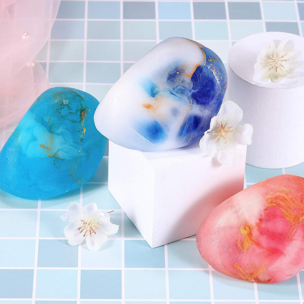 Bff Beauty Garden soap resting on drained dish to demonstrate proper drying and longevity