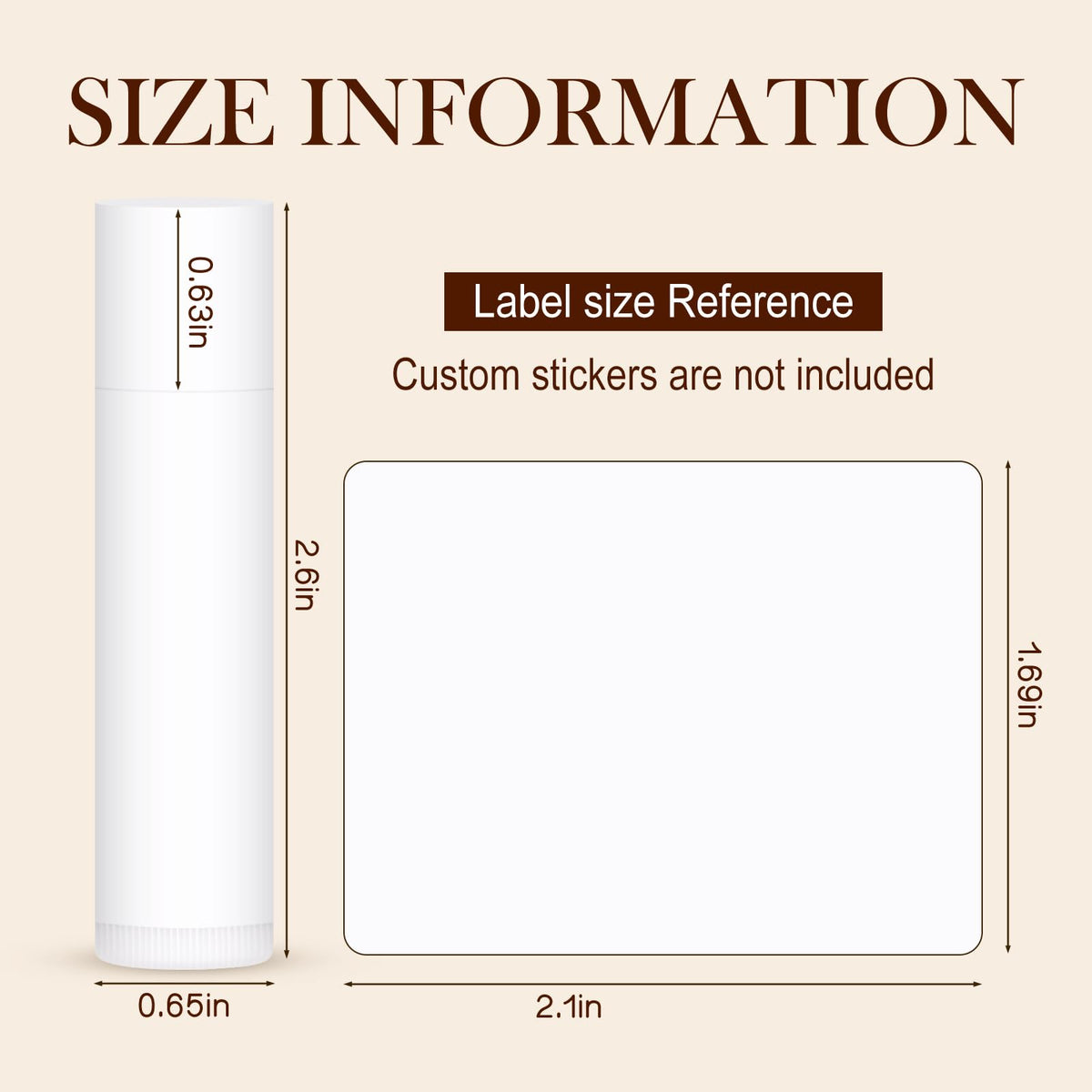 BFZMSLY close-up of unlabeled tube surface ideal for custom stickers