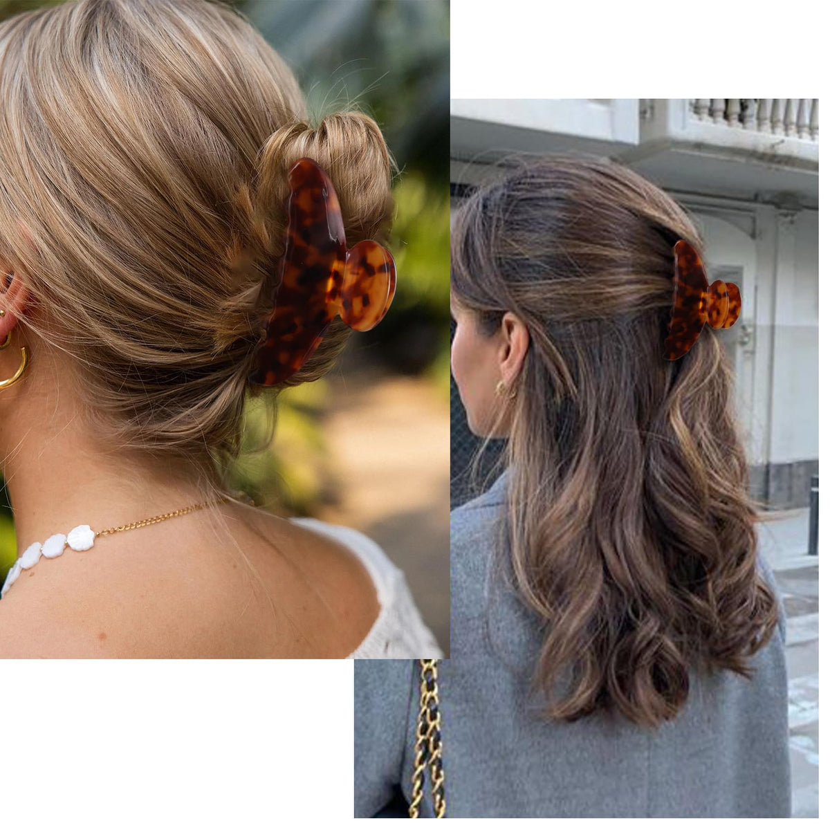 Bgffuy full updo styled with clip showing elegant, polished look