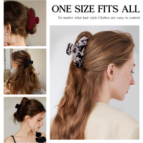 Bgffuy half-up hairstyle example adding chic red-black accent