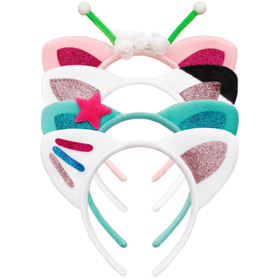 Bgfhna front packaging showing four colorful headband styles and set benefits