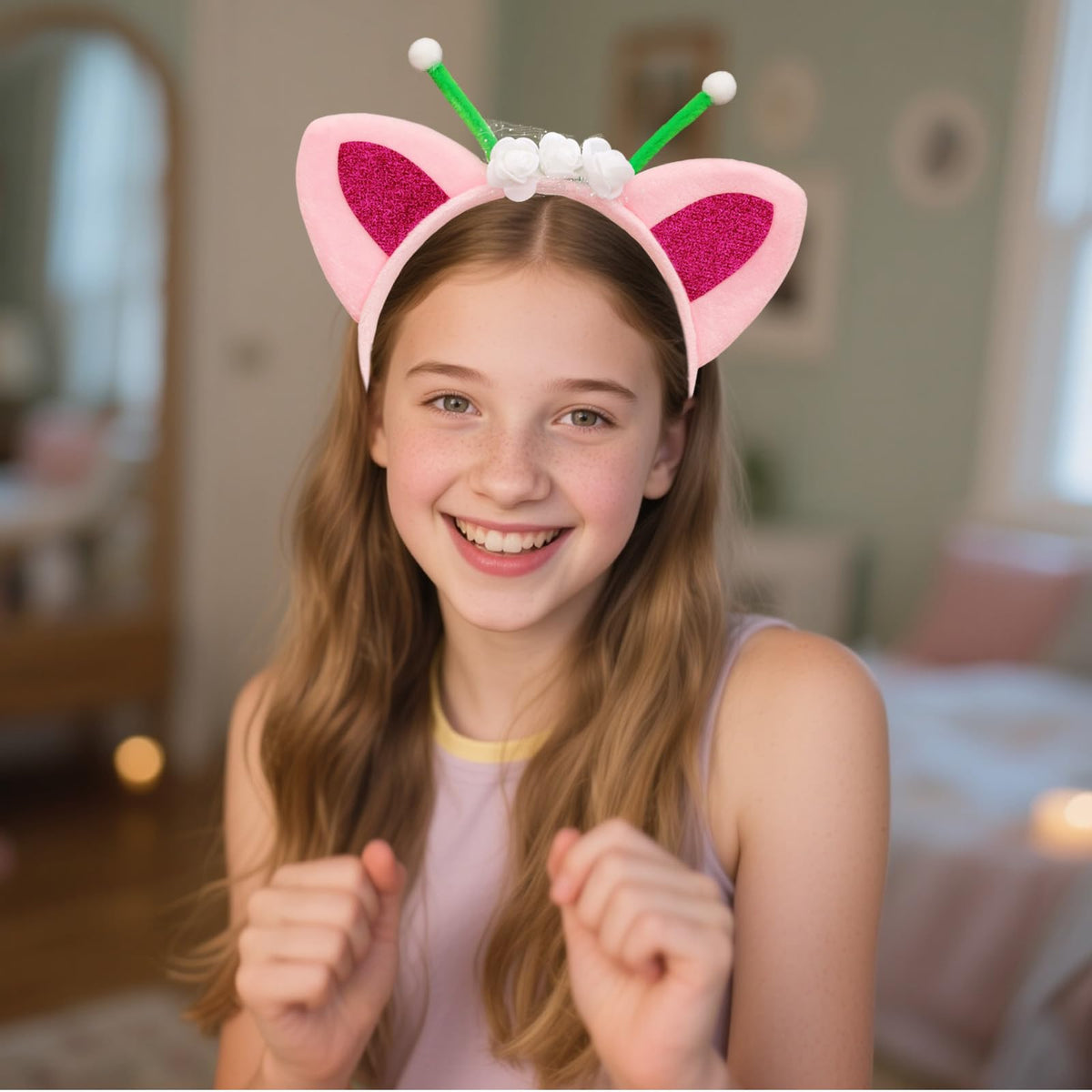 Bgfhna headbands worn by model demonstrating comfortable fit and style
