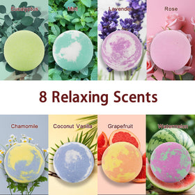 Bgiscaw bath bomb fizzing in tub delivering fragrant aromatherapy and relaxing soak