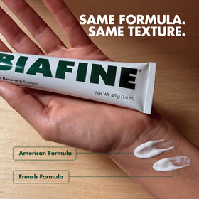 BIAFINE used on elbow showing targeted nourishment for dry areas benefit