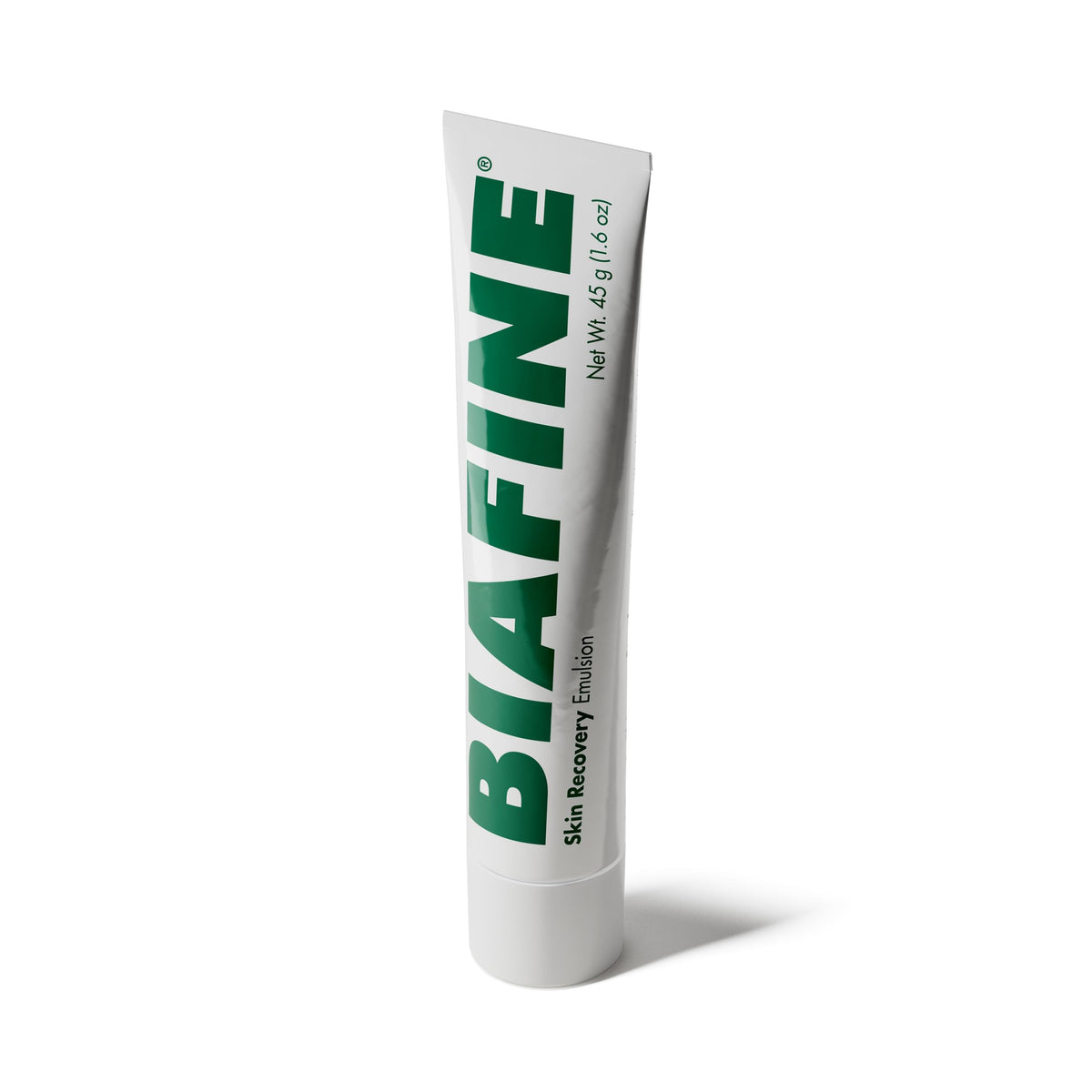 BIAFINE front tube on white background showing label and size, quick identification benefit