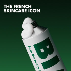 BIAFINE emulsion texture close-up on fingertip showing lightweight absorbency benefit