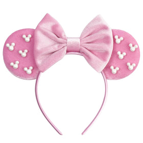 bianbaistar front view showing pink velvet ears for romantic styling