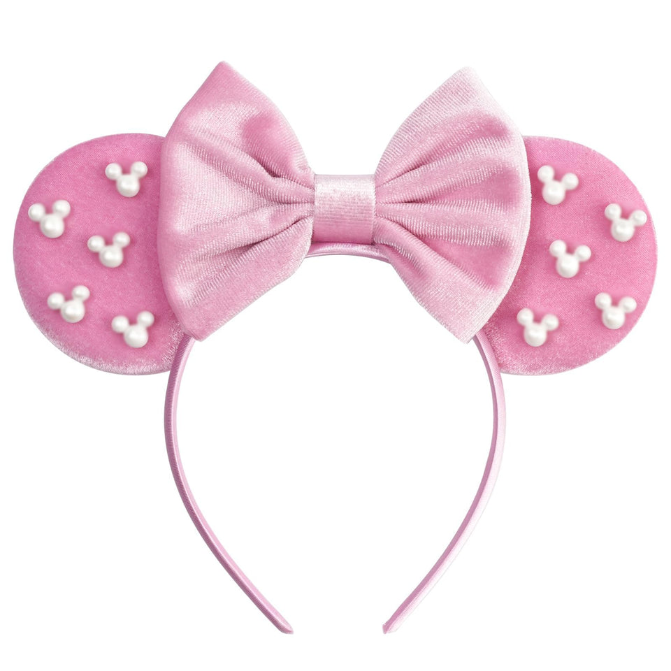 bianbaistar front view showing pink velvet ears for romantic styling