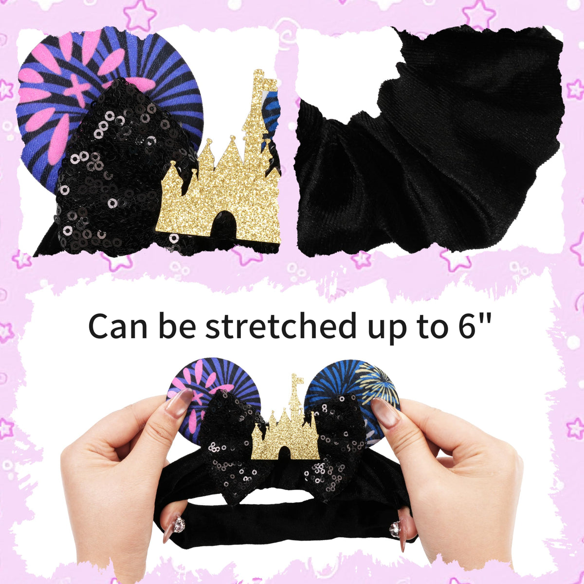 bianbaistar scrunchie in ponytail at amusement park for secure comfortable hold