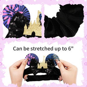bianbaistar scrunchie in ponytail at amusement park for secure comfortable hold