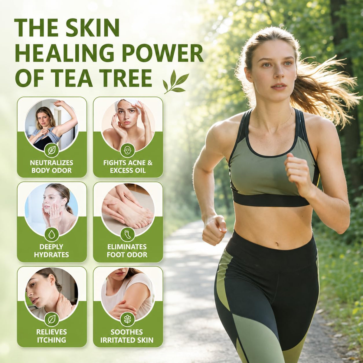 BIGBIO ingredient label showing tea tree oil and gentle formula