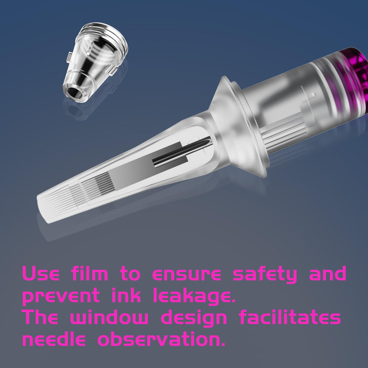 BIGWASP cartridge interior membrane close-up illustrating anti-backflow protection benefit