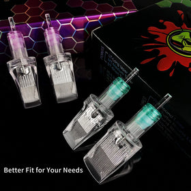 BIGWASP cartridge installed in a rotary pen device demonstrating ergonomic fit and smooth operation