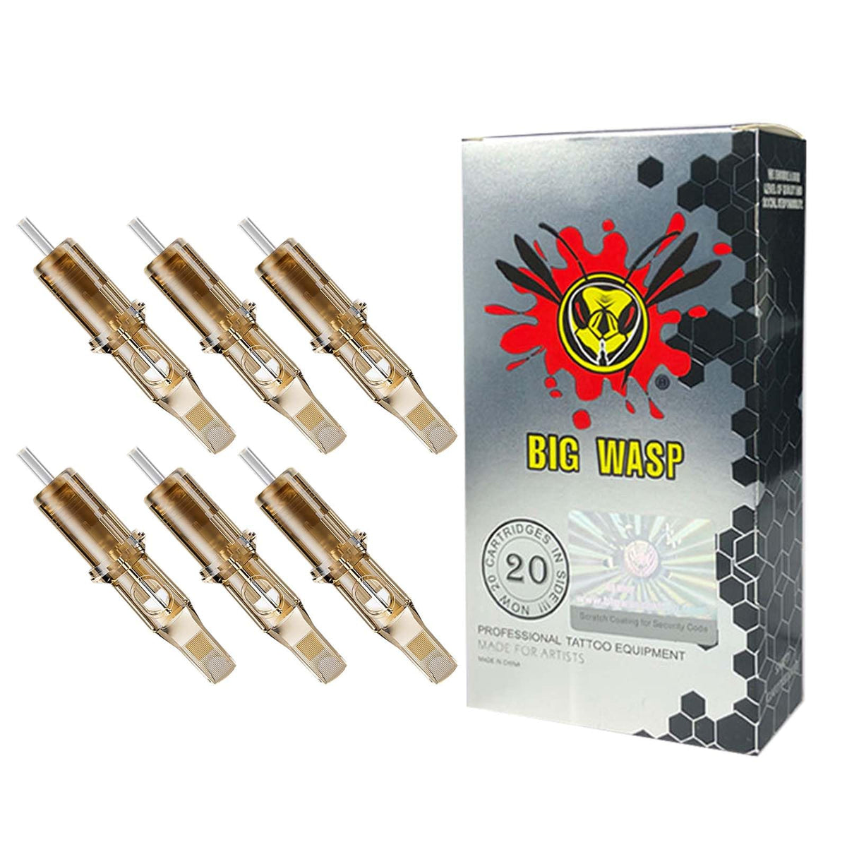 BIGWASP front box showing 20 cartridges and clear branding for quick identification