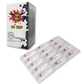 BIGWASP cartridge in artist hand demonstrating easy swap compatibility with machines