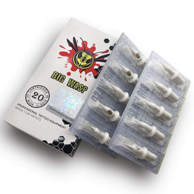 BIGWASP cartridge next to credit card for scale showing compact size and control