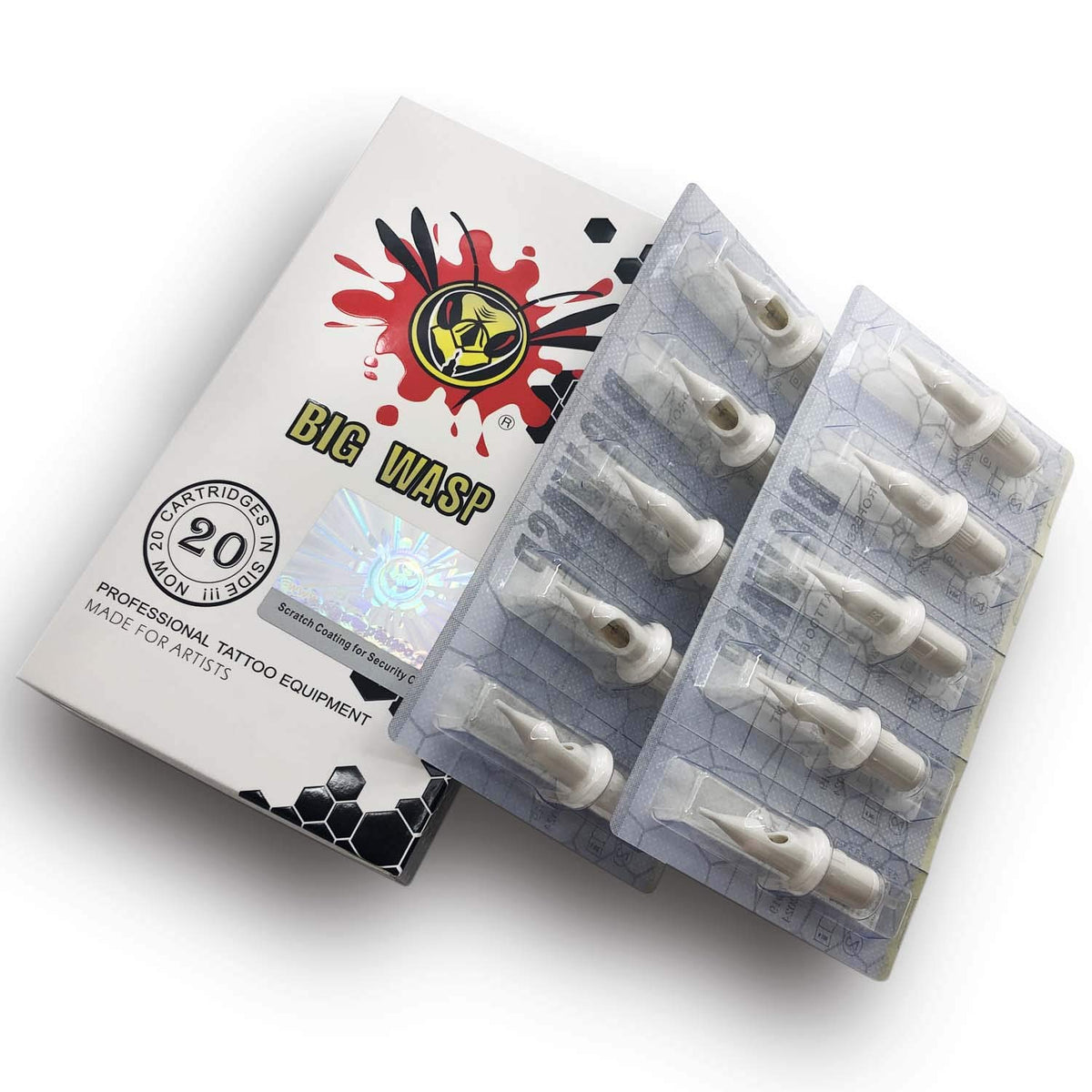 BIGWASP in-studio lifestyle image of artist using cartridge showing efficient workflow