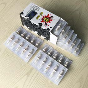 BIGWASP cartridges on a clean studio tray illustrating ready-to-use convenience