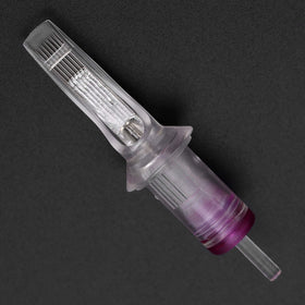BIGWASP transparent cartridge close-up revealing needle grouping and clear housing for visibility