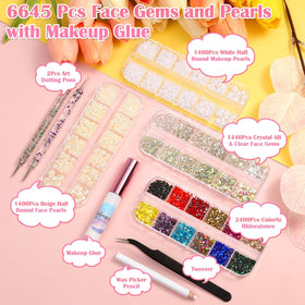 Billbotk colorful rhinestones tray, offers vibrant tones for eye accents