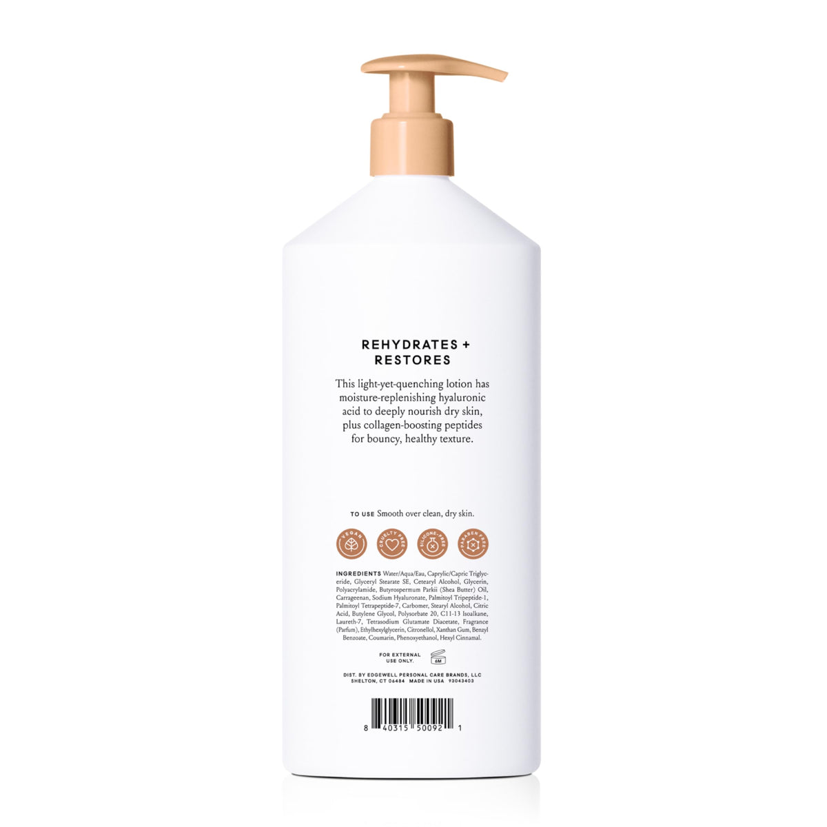 Billie size comparison in hand, illustrating the 18 fl oz bottle capacity and travel-friendly value