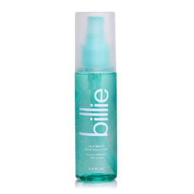Billie bottle front view showing packaging and clear benefit