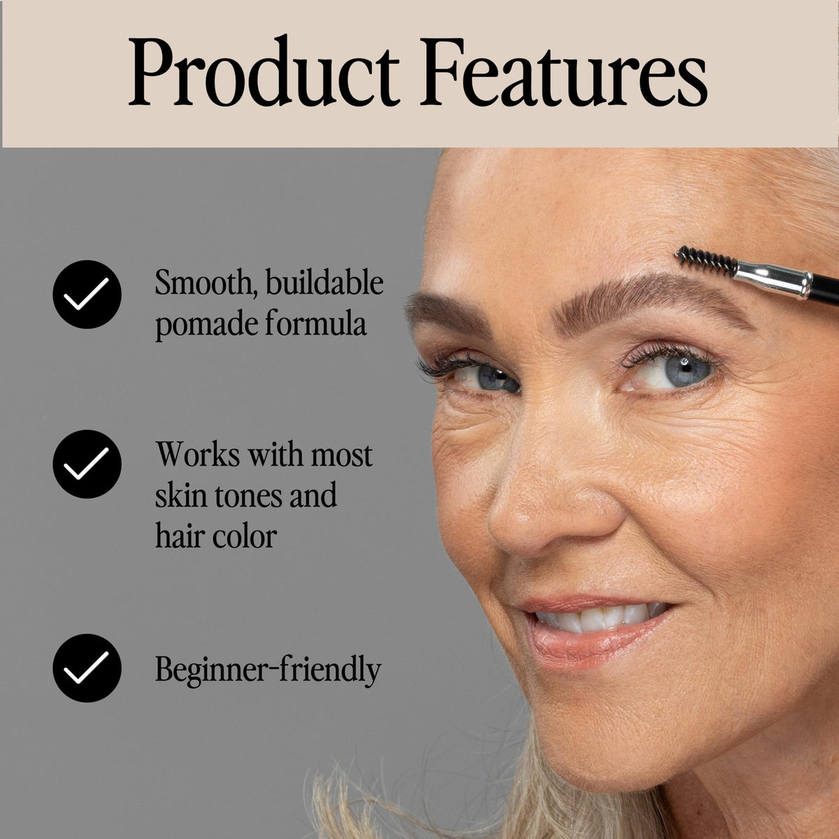Billion Dollar Brows in hand for size comparison and portability