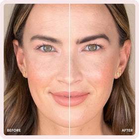 billion dollar brows in-use application with angled brush for precise hair-like strokes