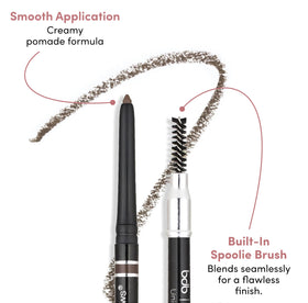 billion dollar brows matte finish swatch showing natural, non-shiny coverage