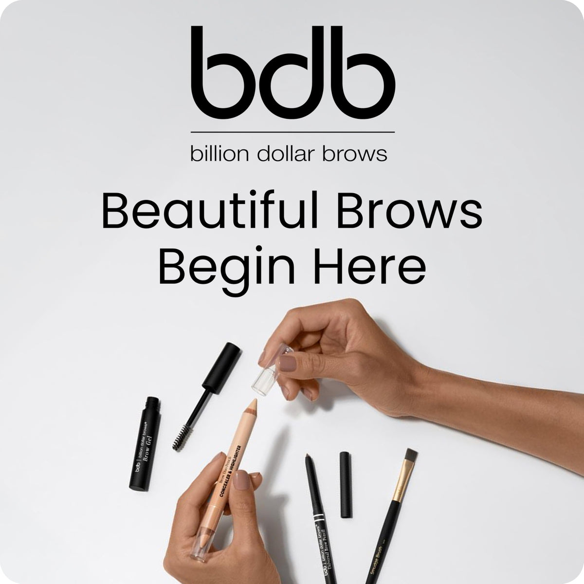 billion dollar brows model applying brows demonstrates natural shaping benefit