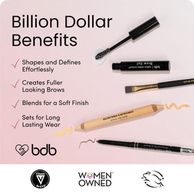 billion dollar brows smudge brush bristle closeup blends product for soft finish