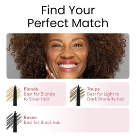 billion dollar brows slim pencil inside travel makeup bag for on-the-go touchups