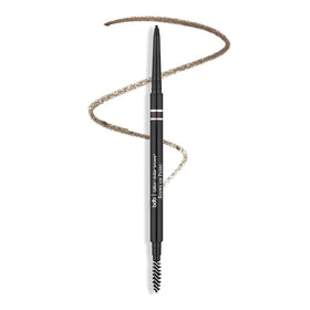 billion dollar brows pencil front view showing slim taupe finish and branding