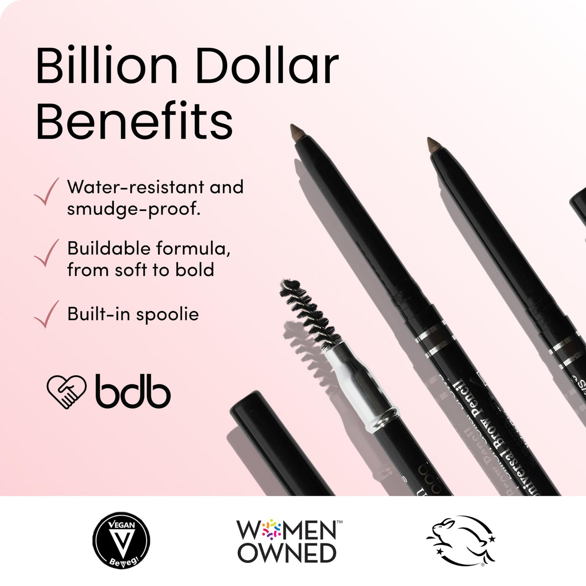 billion dollar brows waterproof demonstration resisting water and smudging