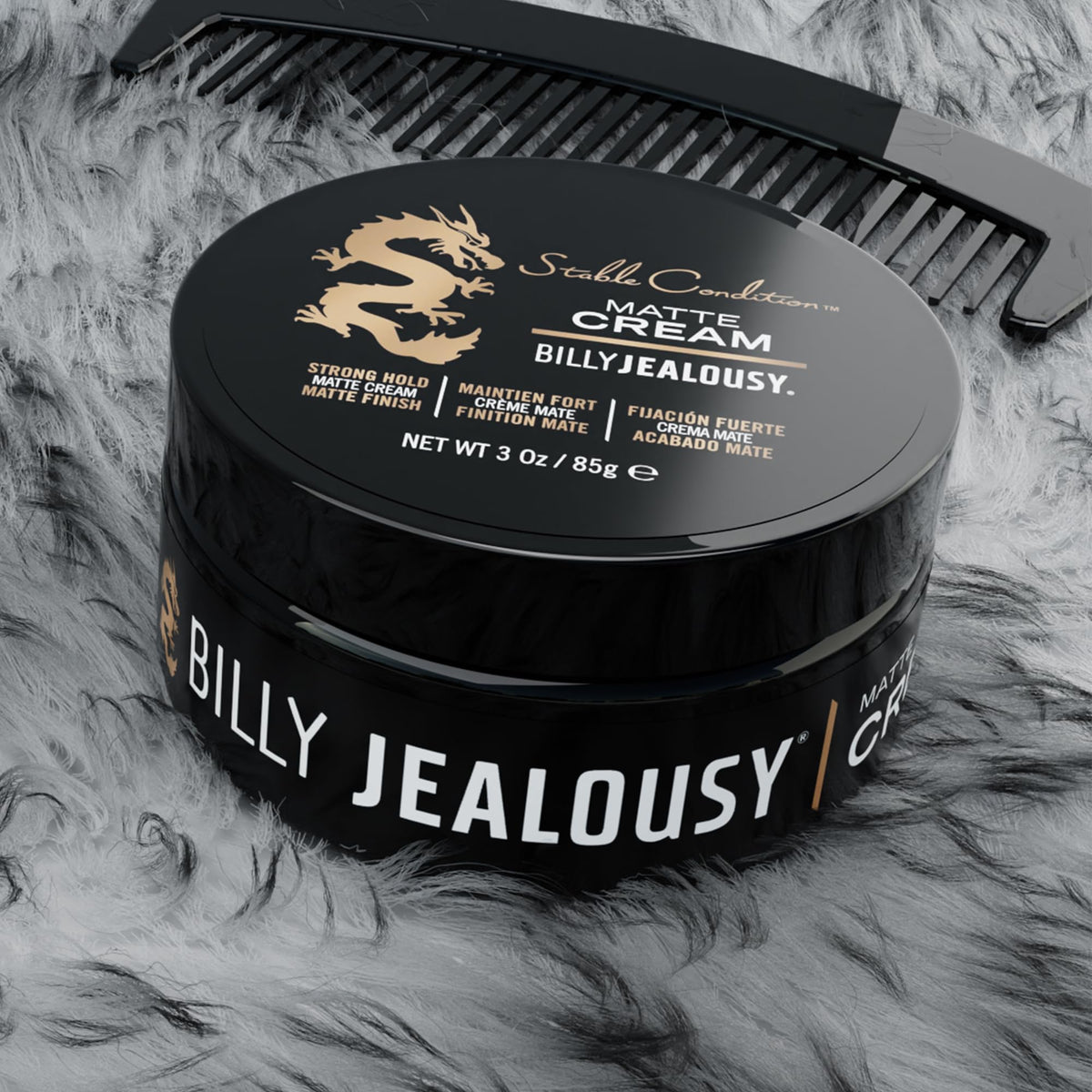 Billy Jealousy before and after hair showing increased texture and matte definition