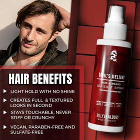 Billy Jealousy close-up mist illustrating lightweight conditioning feel